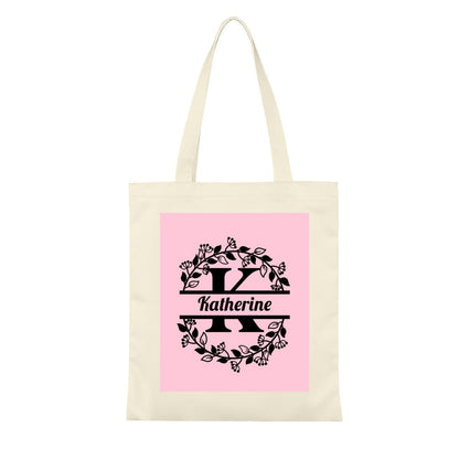 Personalized Monogram Large Canvas Tote BagTote Bag Name Personalized - ToteBags - BuyEcEc