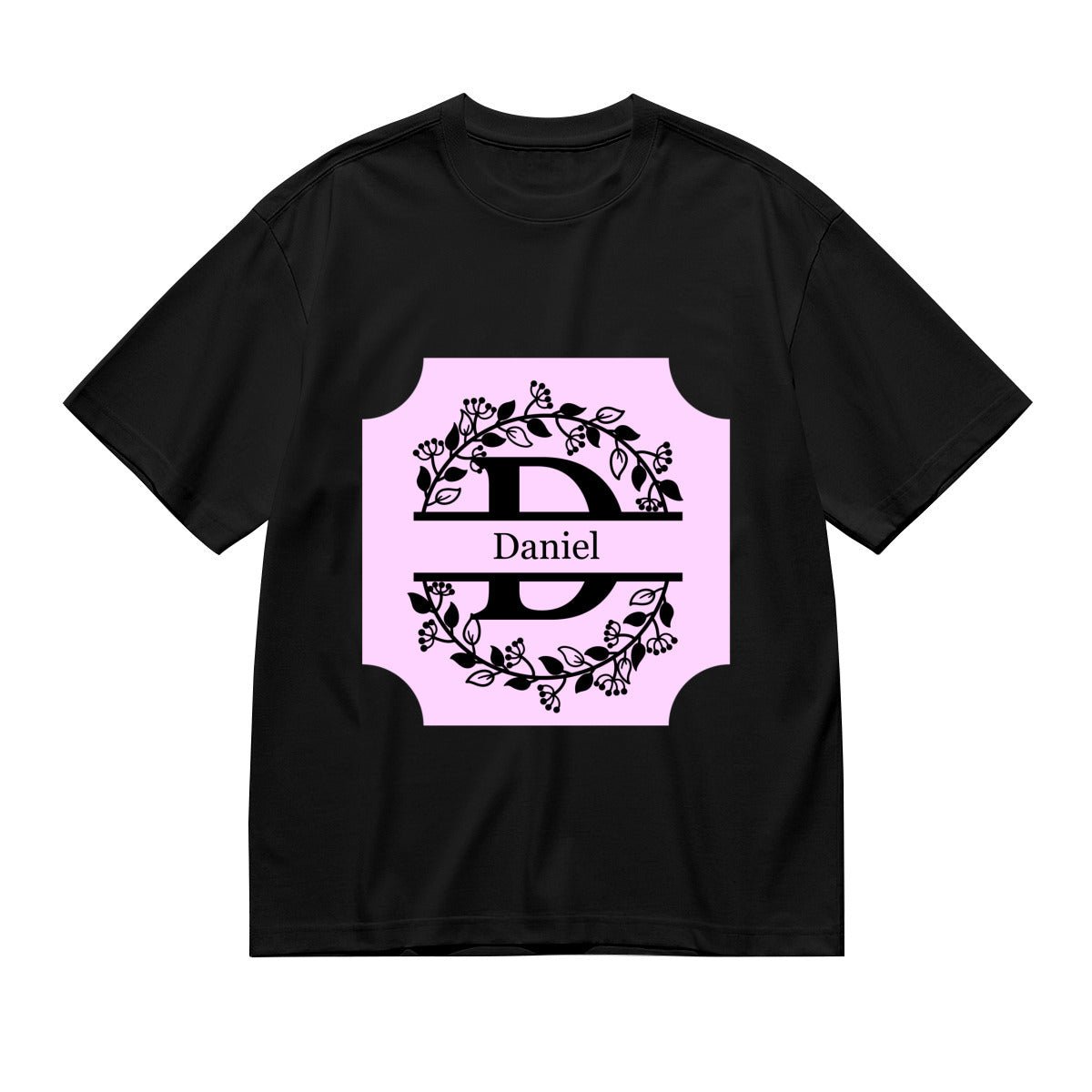 Personalized Monogram T-Shirt for Men (200g) - Initial Name & Letter - BuyEcEc