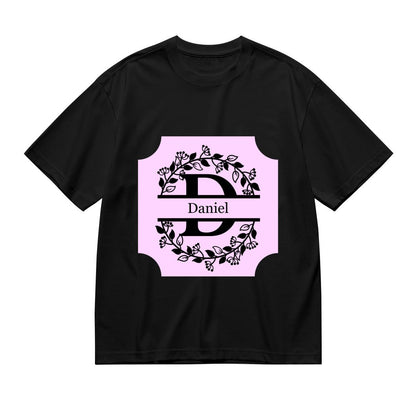 Personalized Monogram T-Shirt for Men (200g) - Initial Name & Letter - BuyEcEc