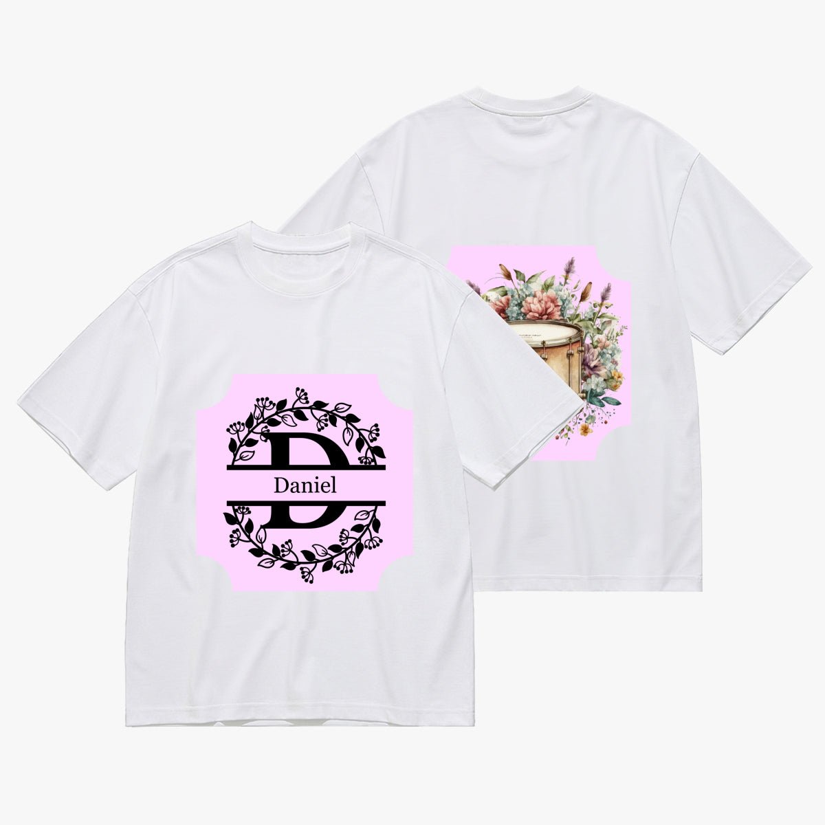 Personalized Monogram T-Shirt for Men (200g) - Initial Name & Letter - BuyEcEc