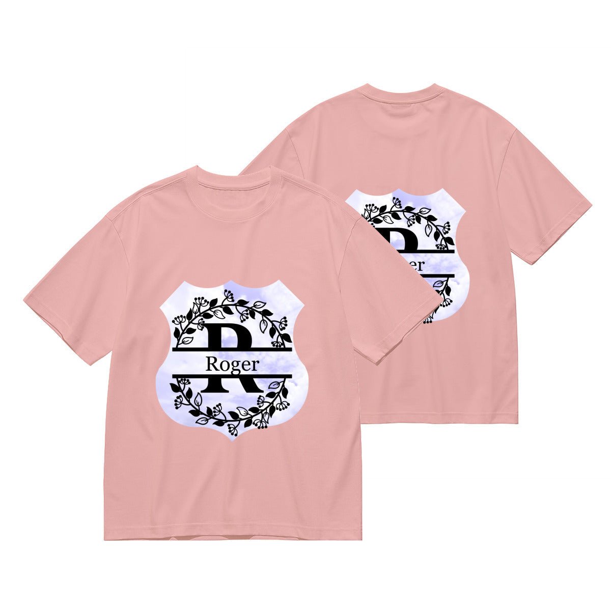 Personalized Monogram T-Shirt ∣ Initial Name Letter ∣ Men's 180g - BuyEcEc