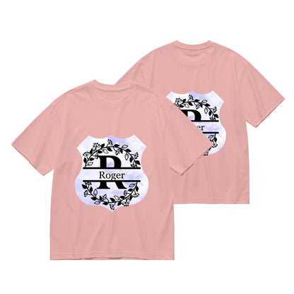 Personalized Monogram T-Shirt ∣ Initial Name Letter ∣ Men's 180g - BuyEcEc