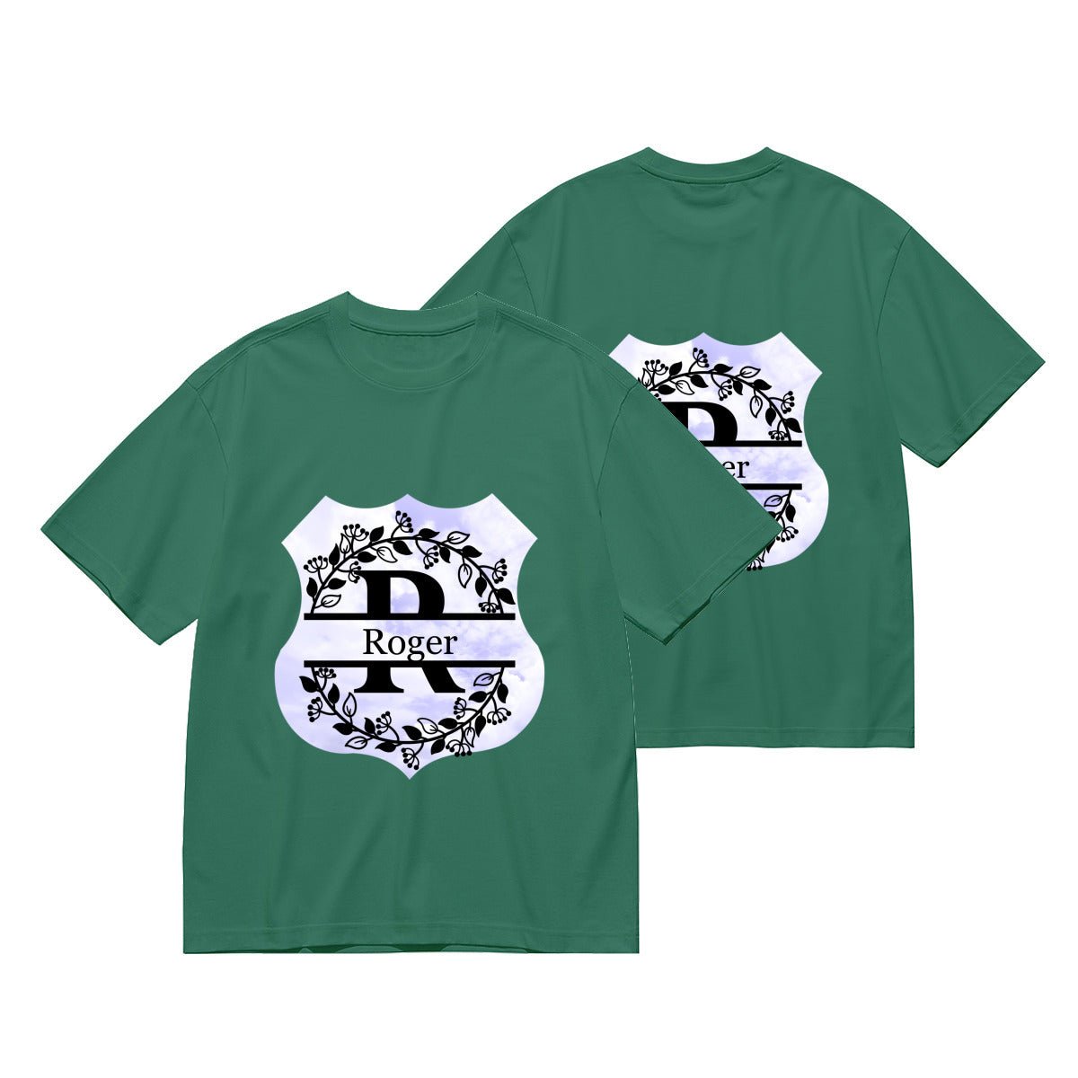 Personalized Monogram T-Shirt ∣ Initial Name Letter ∣ Men's 180g - BuyEcEc