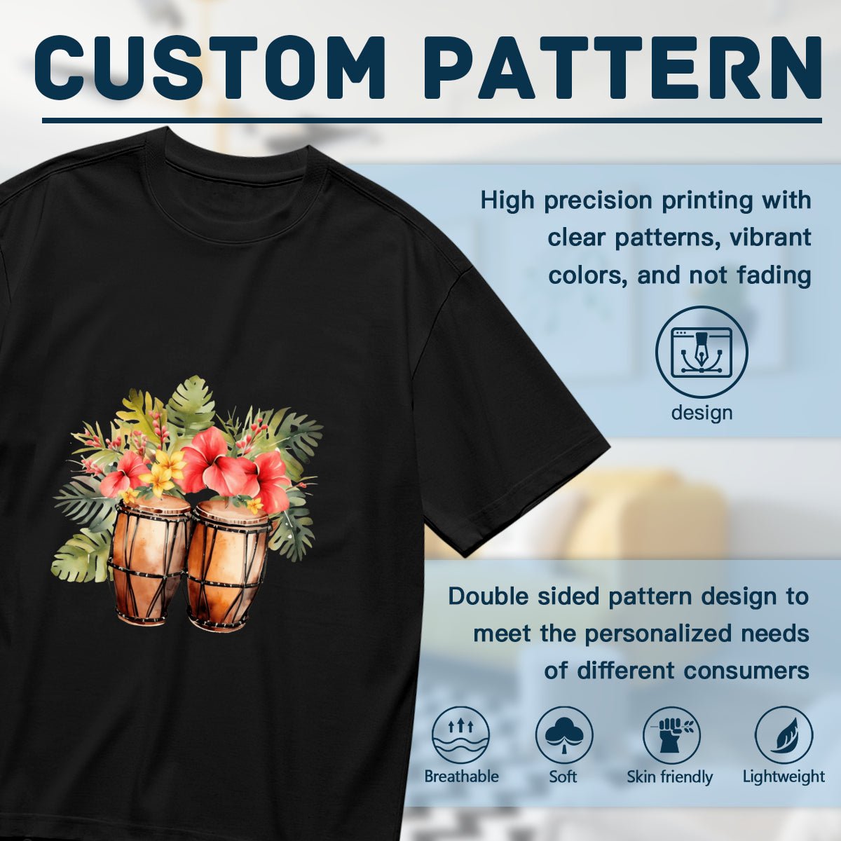 Personalized Musical Instrument Men180g T-Shirt - Your Instrument - BuyEcEc