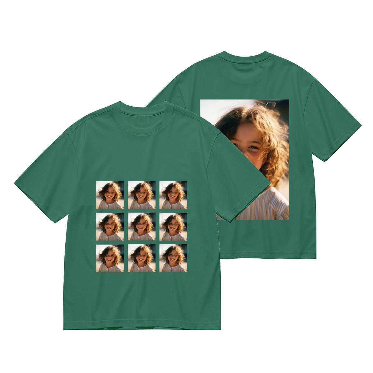 Personalized Photo Collage T-Shirt ∣ Multi - Picture Design (180g) - BuyEcEc