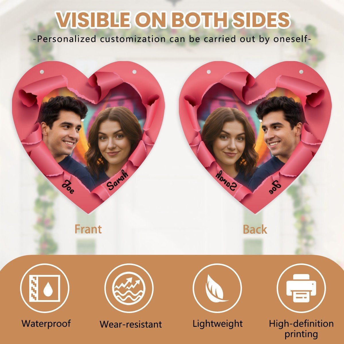 Personalized Photo Heart | 3D Layered Design | BuyEcEc - Pendants & Ornaments - BuyEcEc