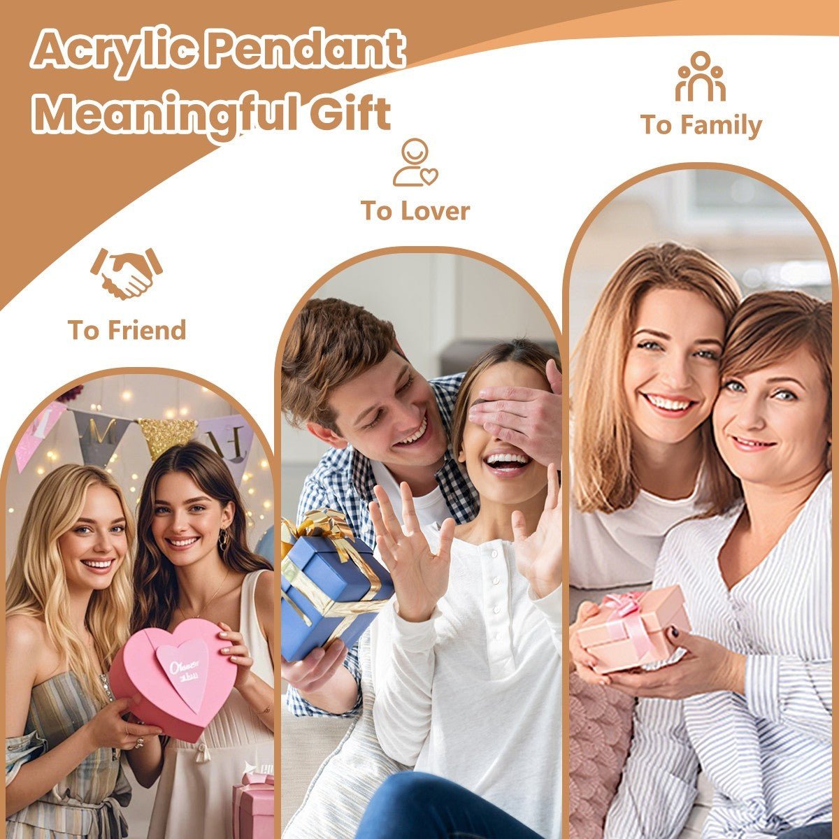 Personalized Photo Heart | 3D Layered Design | BuyEcEc - Pendants & Ornaments - BuyEcEc