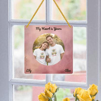 Personalized Photo Square Pendant | Custom Mirror Acrylic | BuyEcEc - Pendants & Ornaments - BuyEcEc