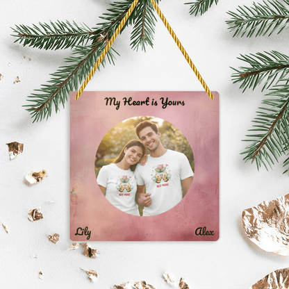 Personalized Photo Square Pendant | Custom Mirror Acrylic | BuyEcEc - Pendants & Ornaments - BuyEcEc