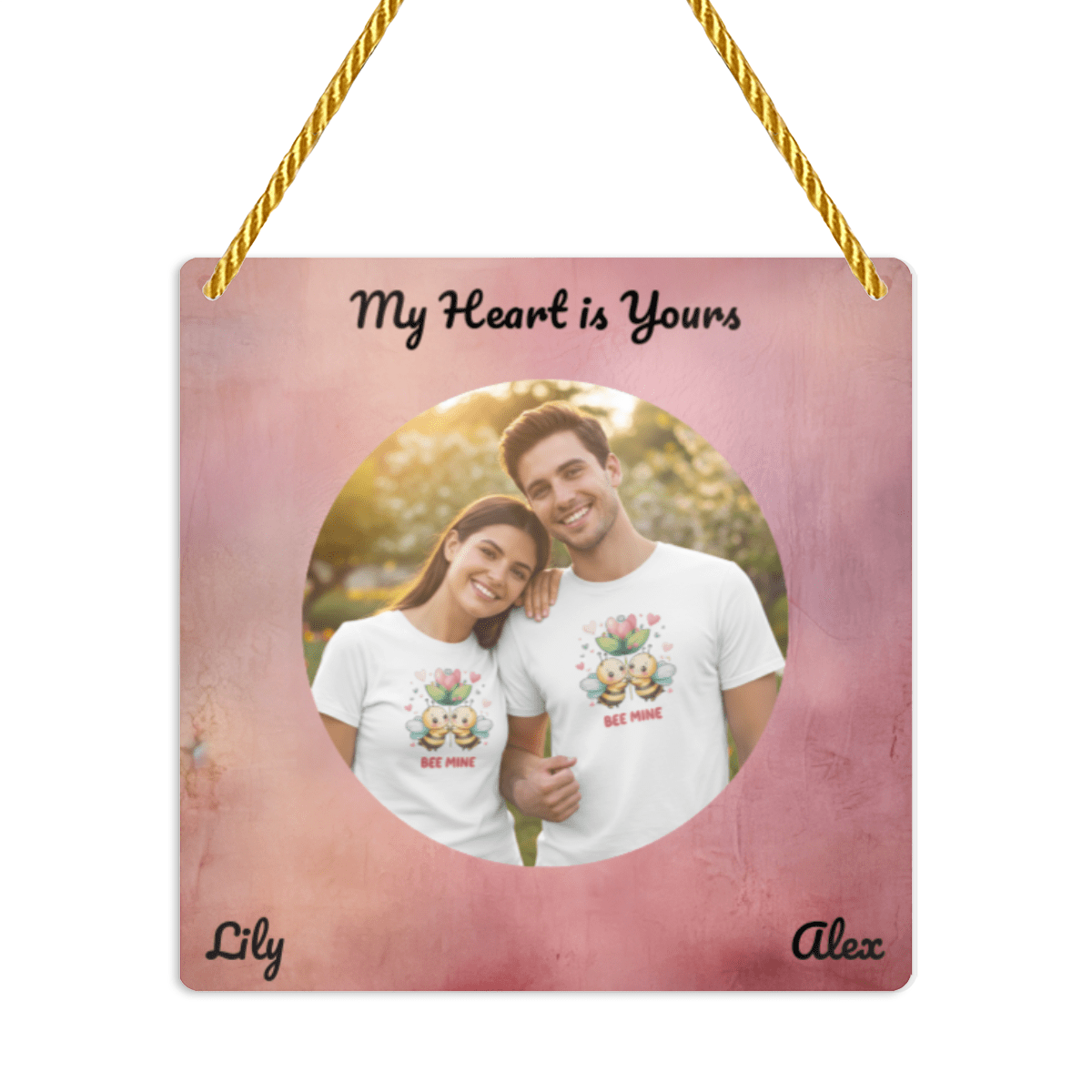 Personalized Photo Square Pendant | Custom Mirror Acrylic | BuyEcEc - Pendants & Ornaments - BuyEcEc