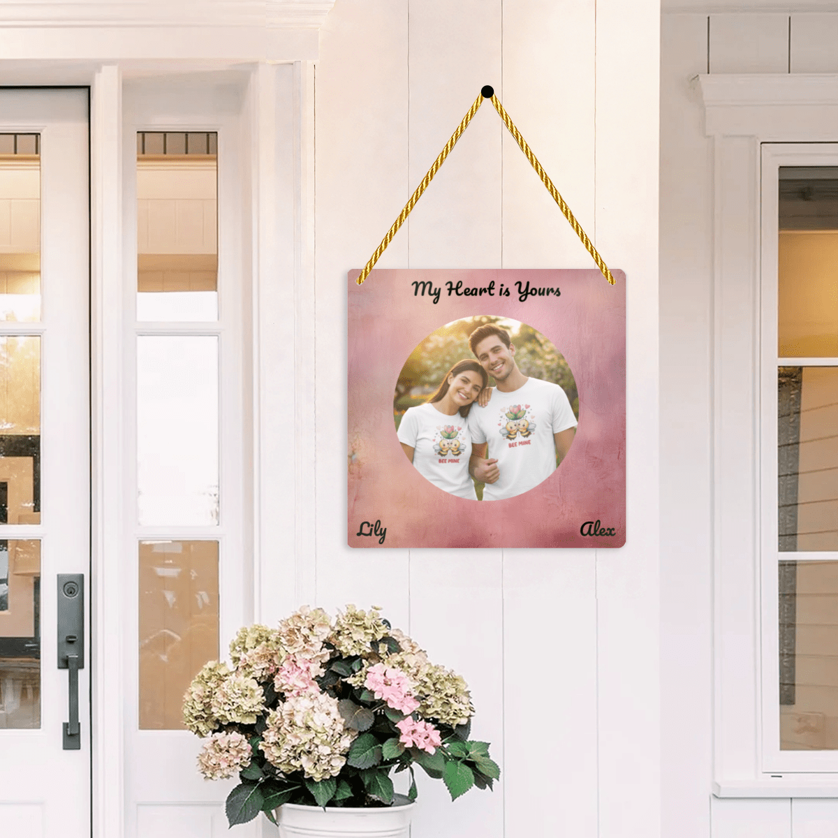 Personalized Photo Square Pendant | Custom Mirror Acrylic | BuyEcEc - Pendants & Ornaments - BuyEcEc