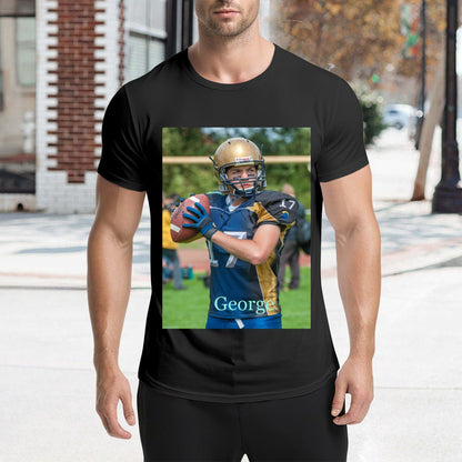 Personalized Photo T-Shirt for Men (200g) - Your Text & Image - BuyEcEc