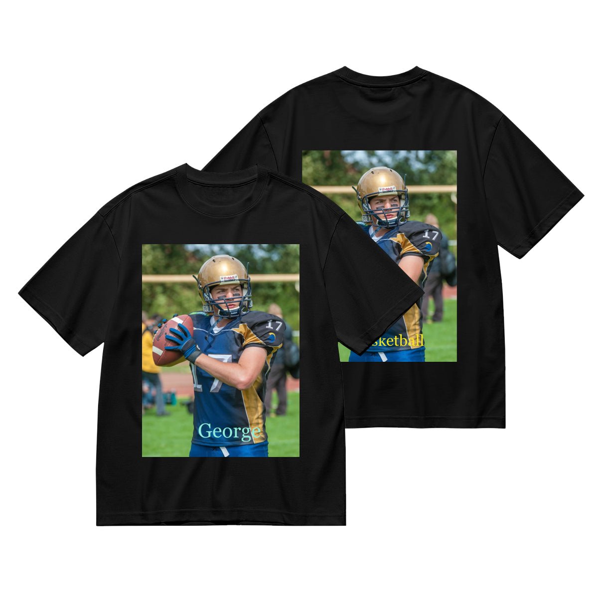 Personalized Photo T-Shirt for Men (200g) - Your Text & Image - BuyEcEc