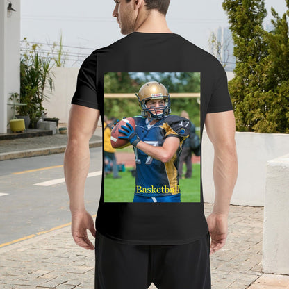 Personalized Photo T-Shirt for Men (200g) - Your Text & Image - BuyEcEc