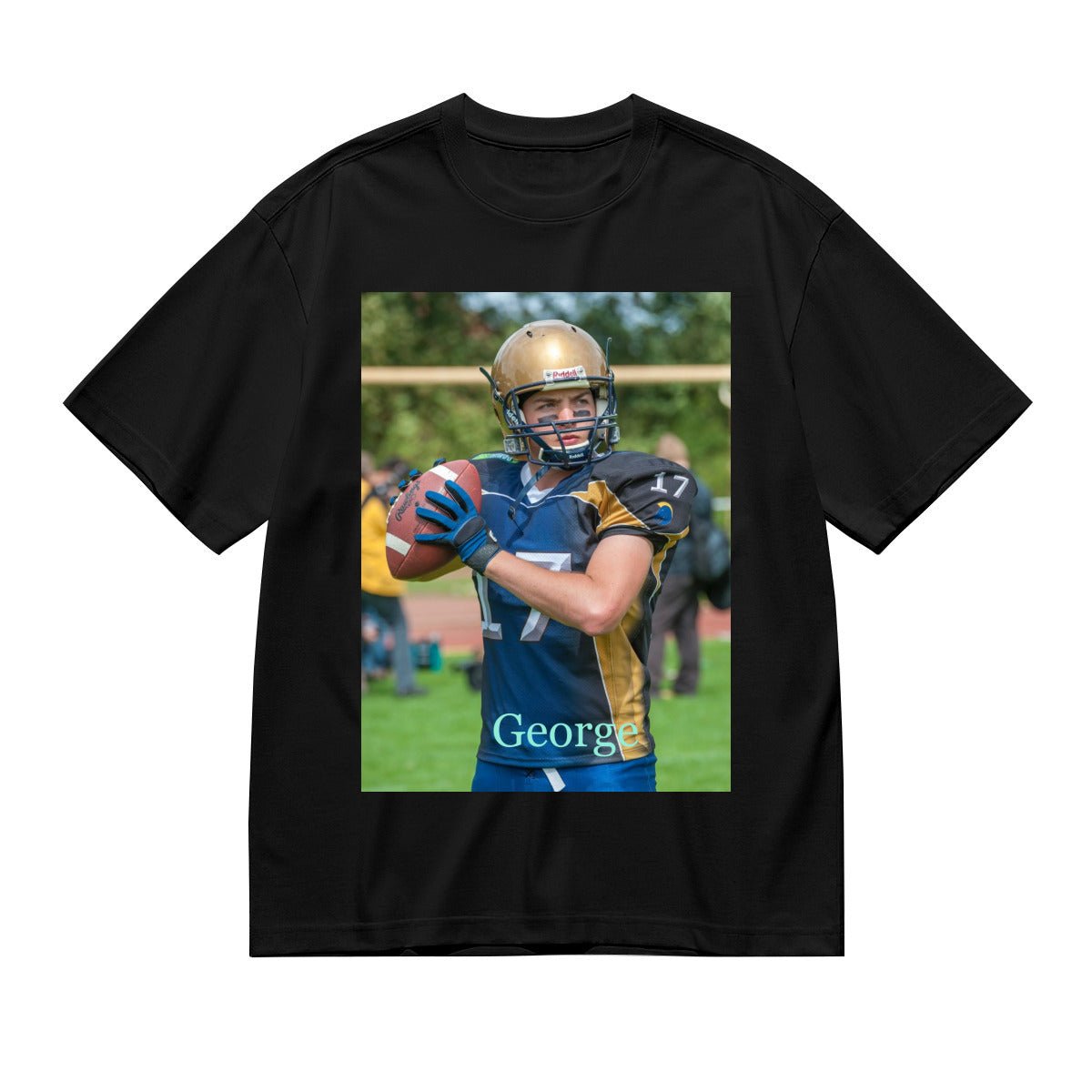 Personalized Photo T-Shirt for Men (200g) - Your Text & Image - BuyEcEc