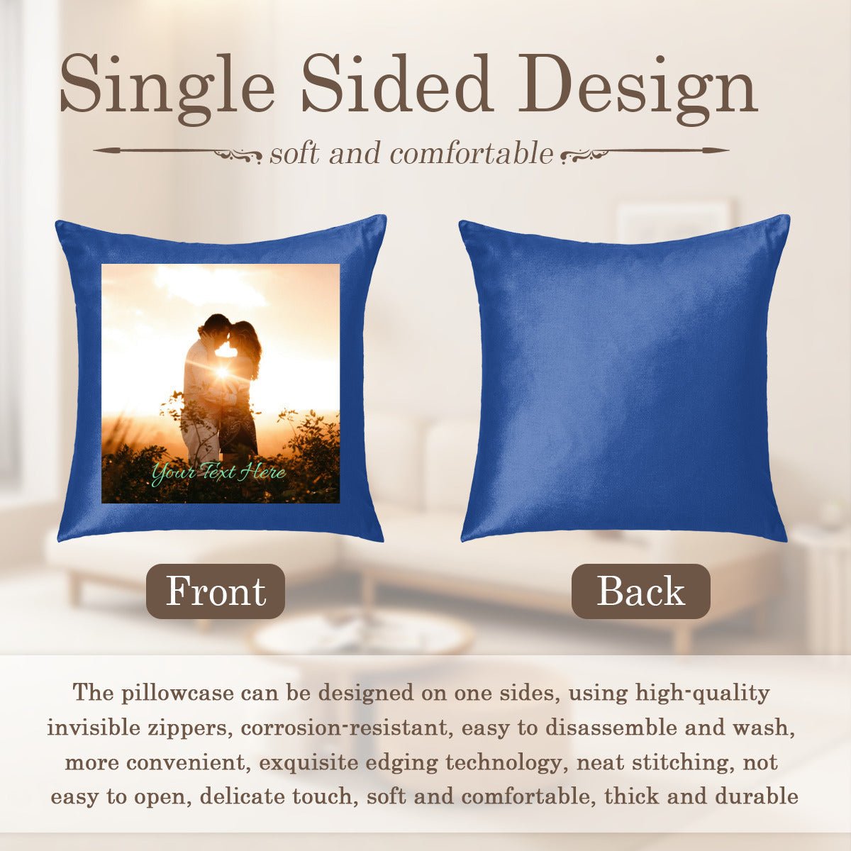Personalized Pillowcase | Custom Photo and Text - ThrowPillows - BuyEcEc