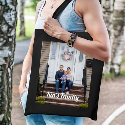 Personalized Tote Bag with Custom Photo and TextTote Bag Name Personalized - ToteBags - BuyEcEc