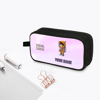 Portable Double - Layer Pencil Case – Custom Name - Storage - BuyEcEc