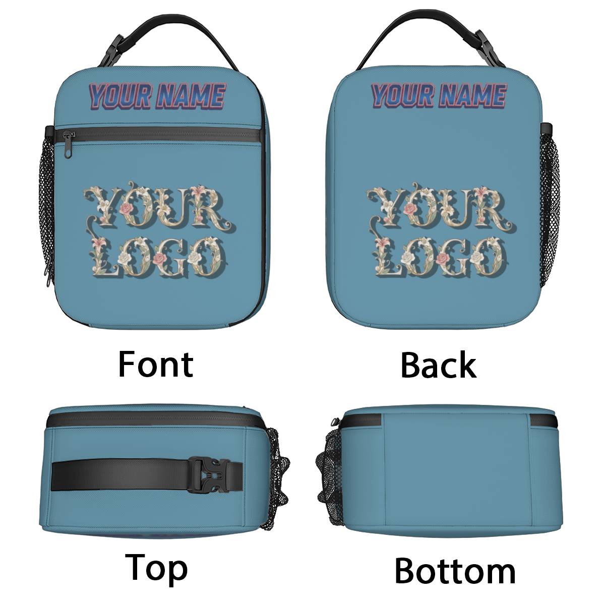 Portable Handheld Insulated Lunch Bag – Custom Name - Storage - BuyEcEc