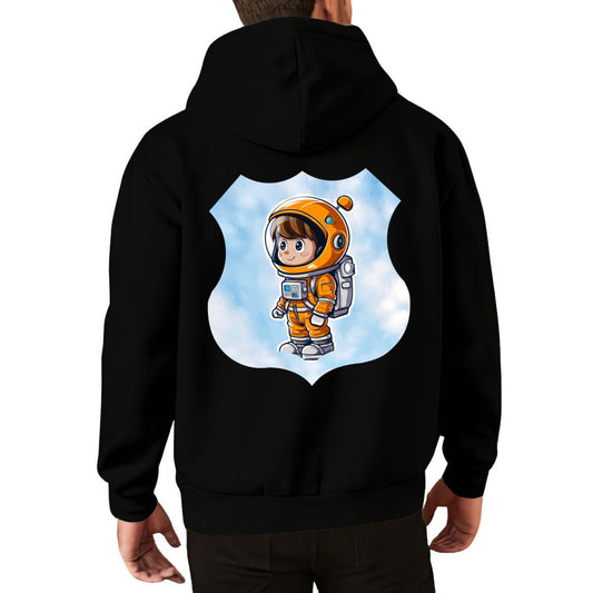 Premium Personalized Hoodie (300GSM) - Astronaut Back Print - BuyEcEc