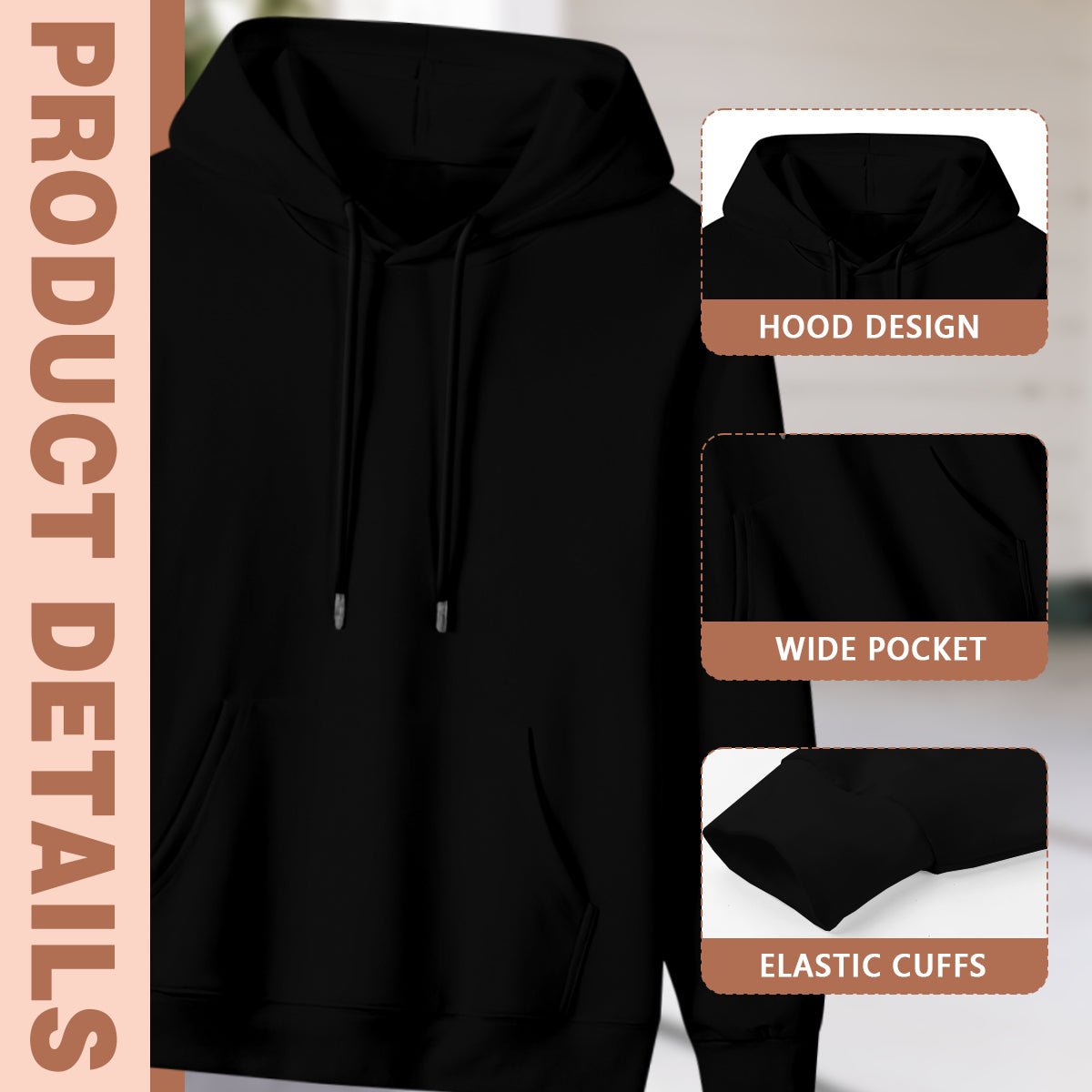 Premium Personalized Hoodie (300GSM) - Astronaut Back Print - BuyEcEc