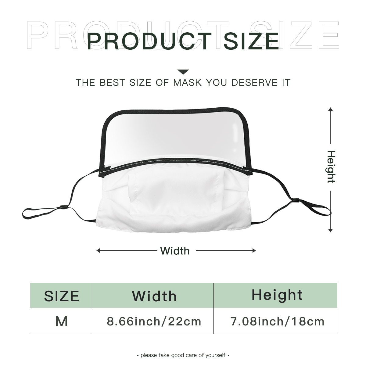 Protective Mask with Eye Shield - Face Mask - BuyEcEc