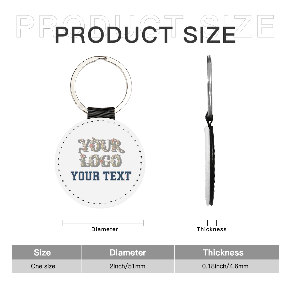 PU Round Keychain - Gear - BuyEcEc