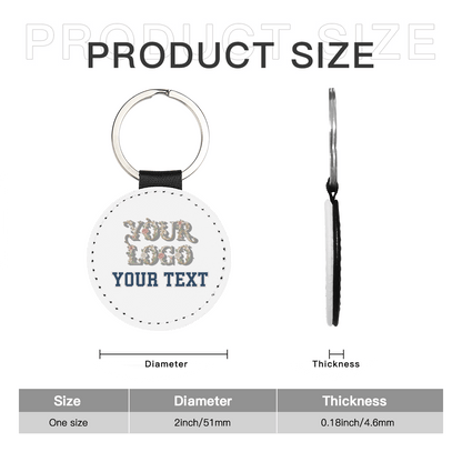 PU Round Keychain - Gear - BuyEcEc