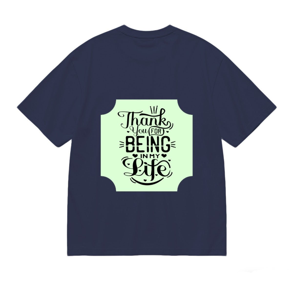 Romantic Couple Circle Unisex T-Shirt | Thank You For Being In My Life | Double - Sided Valentine's Gift - T-Shirts - BuyEcEc