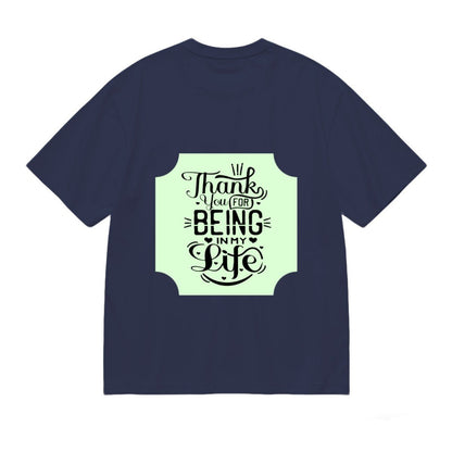 Romantic Couple Circle Unisex T-Shirt | Thank You For Being In My Life | Double - Sided Valentine's Gift - T-Shirts - BuyEcEc