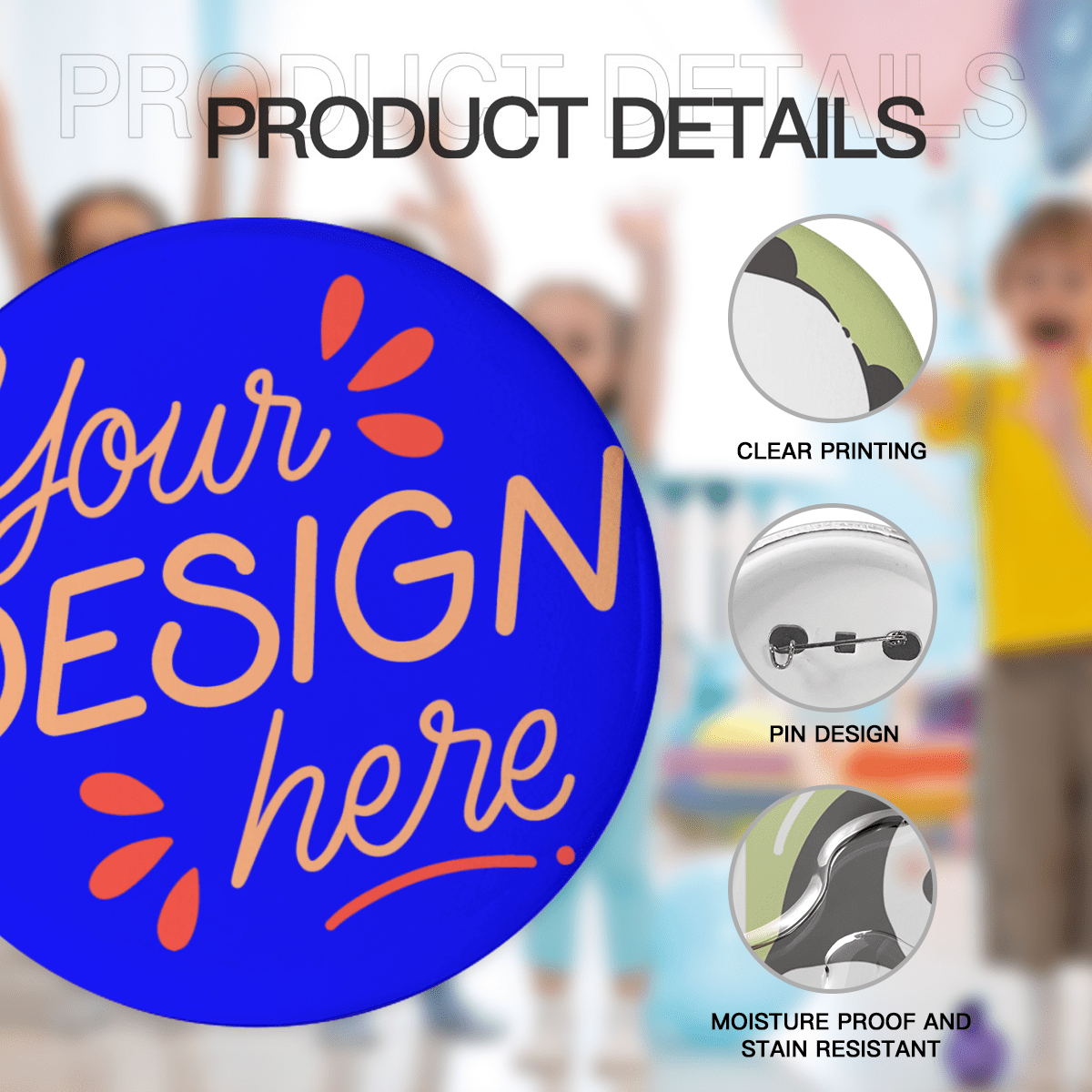 Round Button Badge - Gear - BuyEcEc