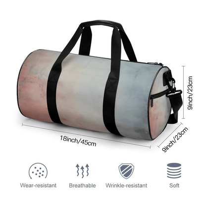 Round Duffle Sports Bag – Dark Abstract - Storage - BuyEcEc