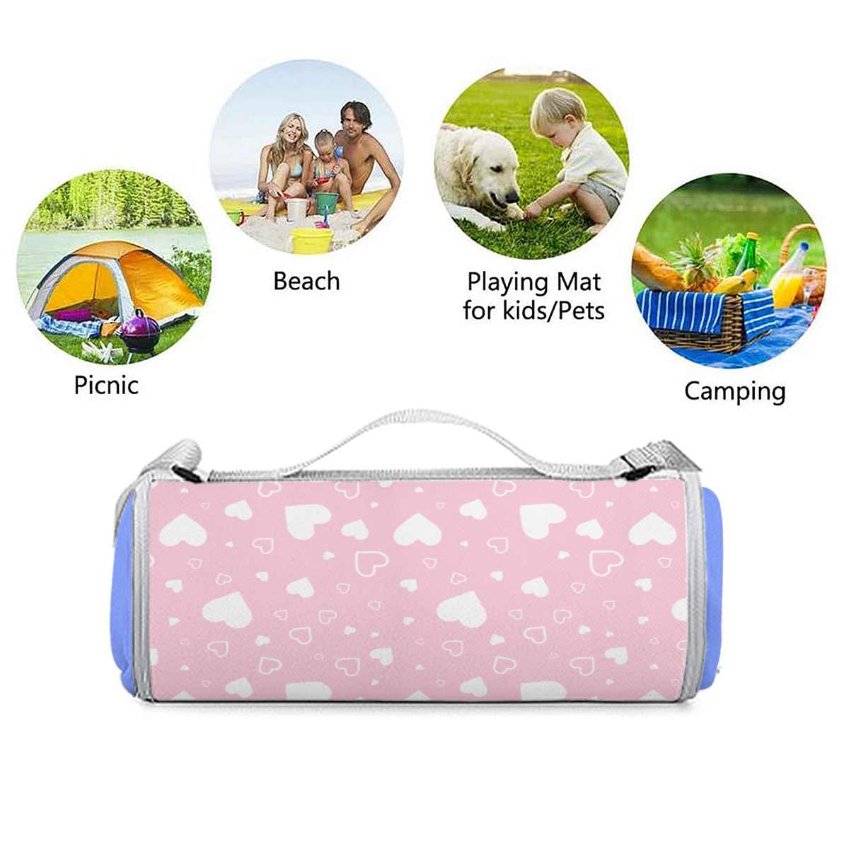 Round Picnic Mat Polyester Heat Transfer - BuyEcEc