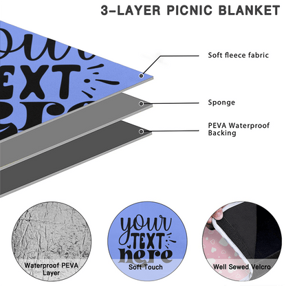 Round Picnic Mat Polyester Heat Transfer - BuyEcEc