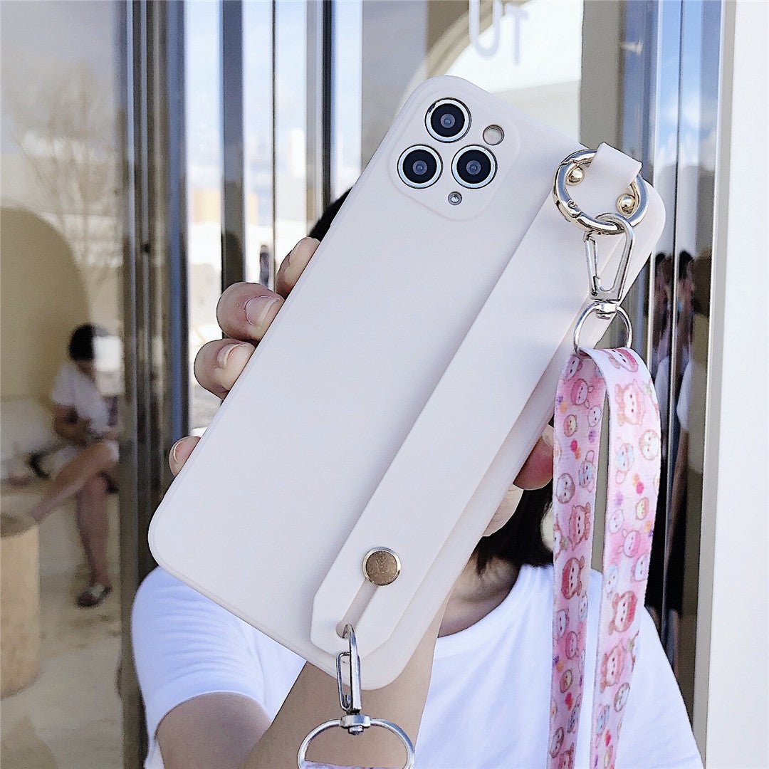 iPhone Case Cover White Shockproof Strap metal ring  - iphoneCases - BuyEcEc