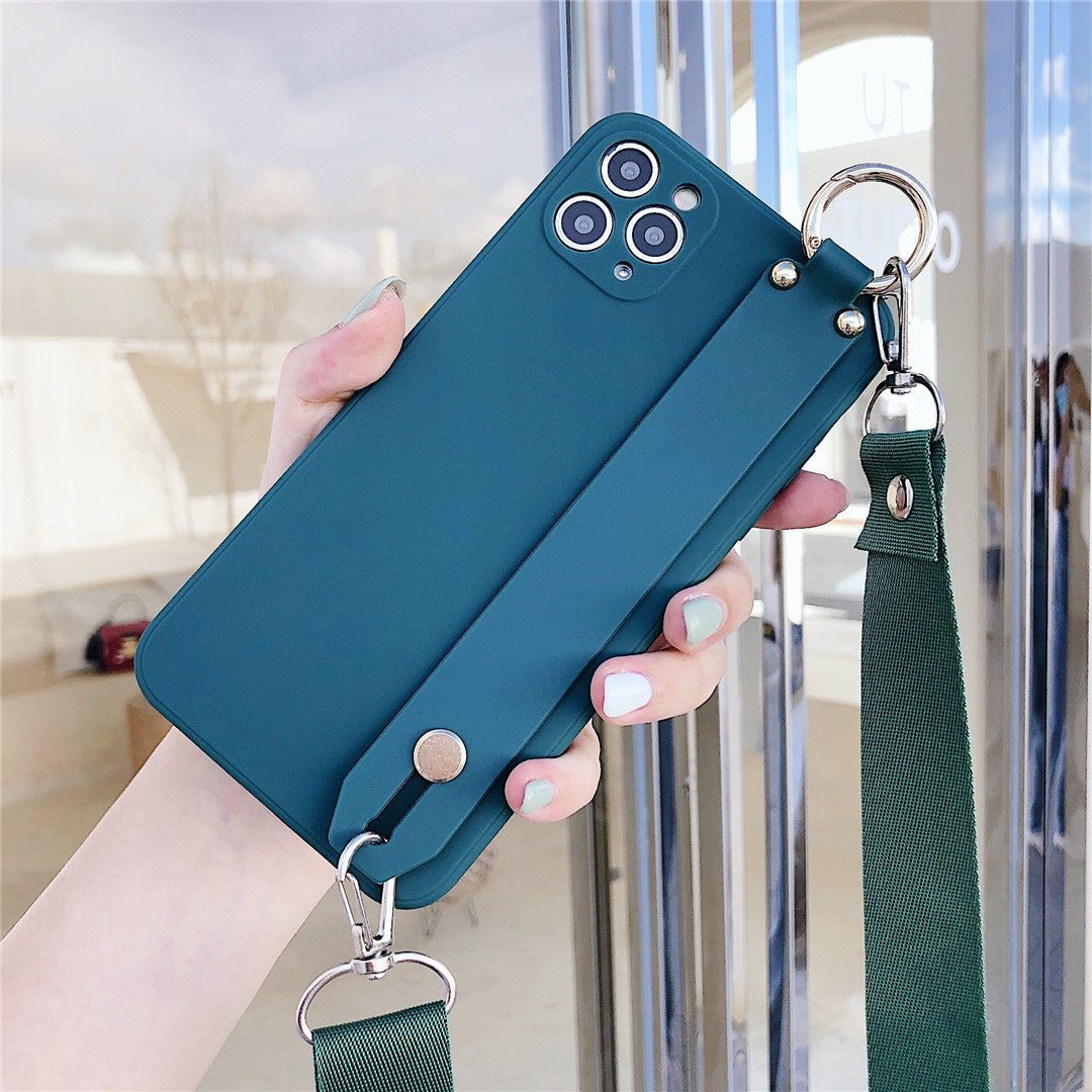 iPhone Case Cover Dark Green Shockproof Strap metal ring  - iphoneCases - BuyEcEc