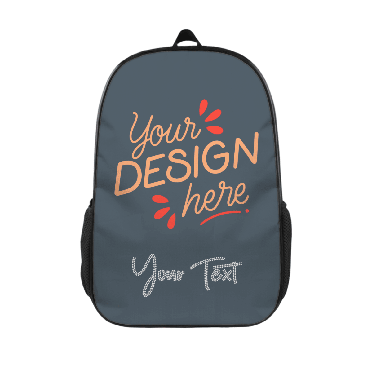 Simple Lightweight Casual Backpack – Custom Text (Dot) - Storage - BuyEcEc