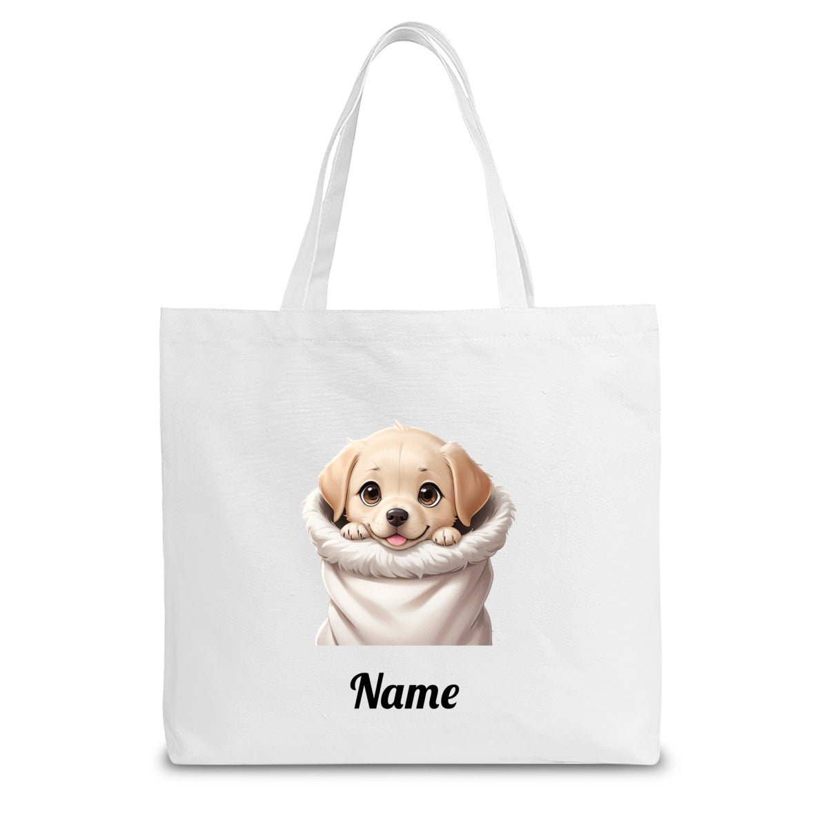 Small Dog Portrait Tote Bag | Personalized Canvas Bag for Dog LoversTote Bag Name Personalized - ToteBags - BuyEcEc