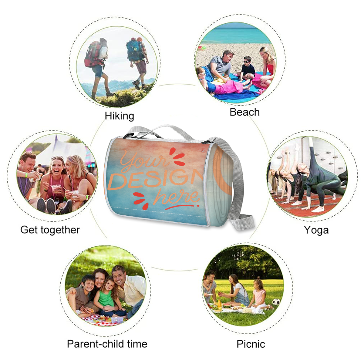Square Picnic Mat Polyester Heat Transfer - BuyEcEc