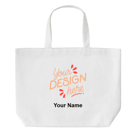 ST001 Personalized Small Canvas Tote Bag | Custom Birth Flower ToteTote Bag Name Personalized - Storage - BuyEcEc