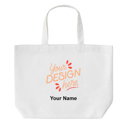 ST001 Personalized Small Canvas Tote Bag | Custom Birth Flower ToteTote Bag Name Personalized - Storage - BuyEcEc