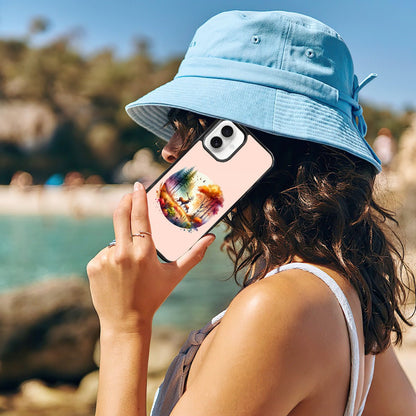 Stylish iPhone 16 Mirror Phone Case Featuring a Forest Deer Scene - iphoneCases - BuyEcEc