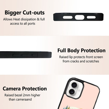 Stylish iPhone 16 Mirror Phone Case Featuring a Forest Deer Scene - iphoneCases - BuyEcEc