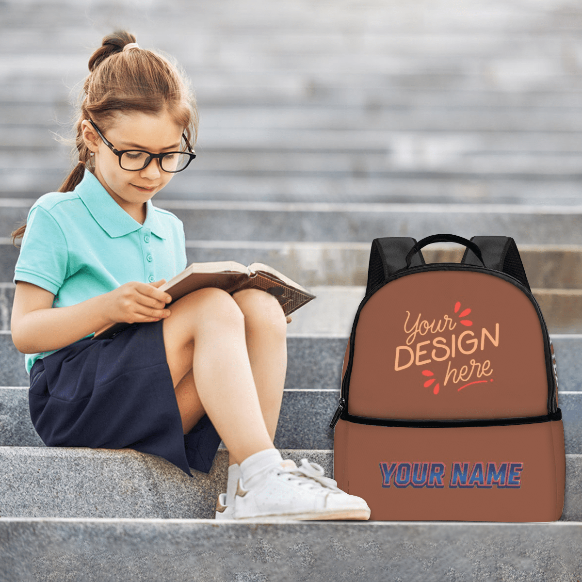 Stylish Mini Backpack – Custom Name - Storage - BuyEcEc
