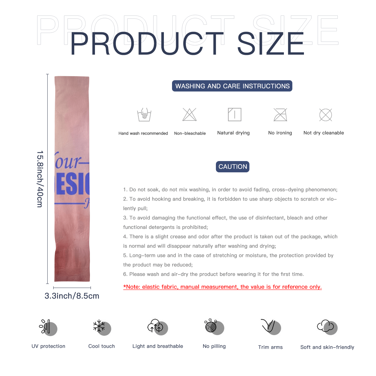Sunscreen Ice Sleeve Polyester Heat Transfer - BuyEcEc
