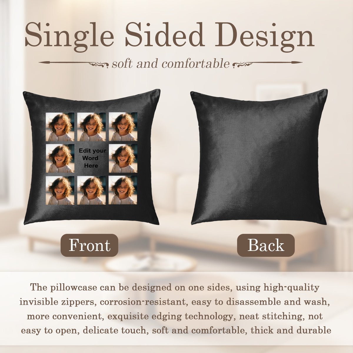 T0 - 046 - Photo Girl_Winged circular bracelet - Pillowcases - BuyEcEc