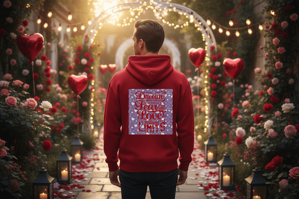 Torn Heart Unisex Hoodie | 280g Double - Sided | BuyEcEc - Hoodies - BuyEcEc