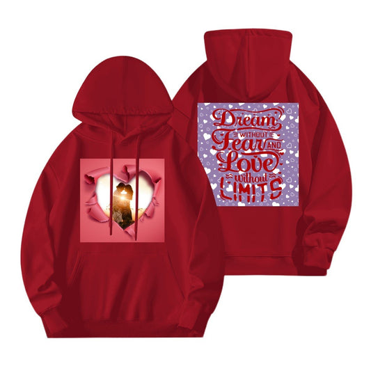 Torn Heart Unisex Hoodie | 280g Double - Sided | BuyEcEc - Hoodies - BuyEcEc