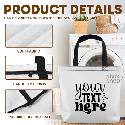 Tote Bag with Zipper – Multi - Side Custom Design - Storage - BuyEcEc