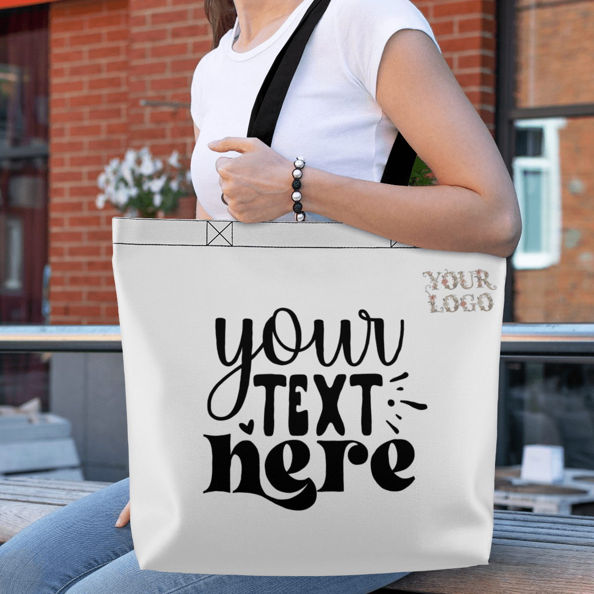 Tote Bag with Zipper – Multi - Side Custom Design - Storage - BuyEcEc